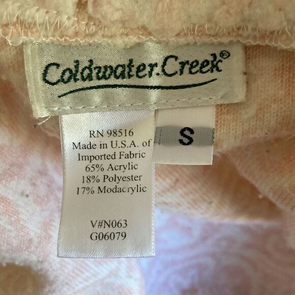 Vintage Coldwater Chenille Button Down Lightweight Jacket Size S Made USA - Picture 6 of 9